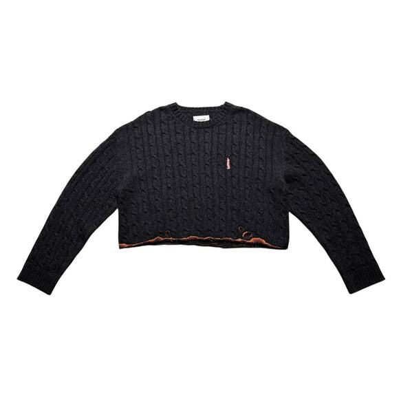 133 of 167 Burning embroidered cropped sweater - Picture 1 of 3